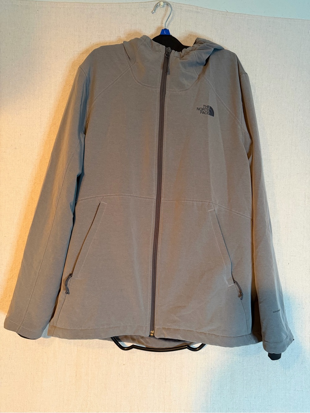 The North Face Womens Hooded Ultrasoft Fleece Jacket Grey Size XL